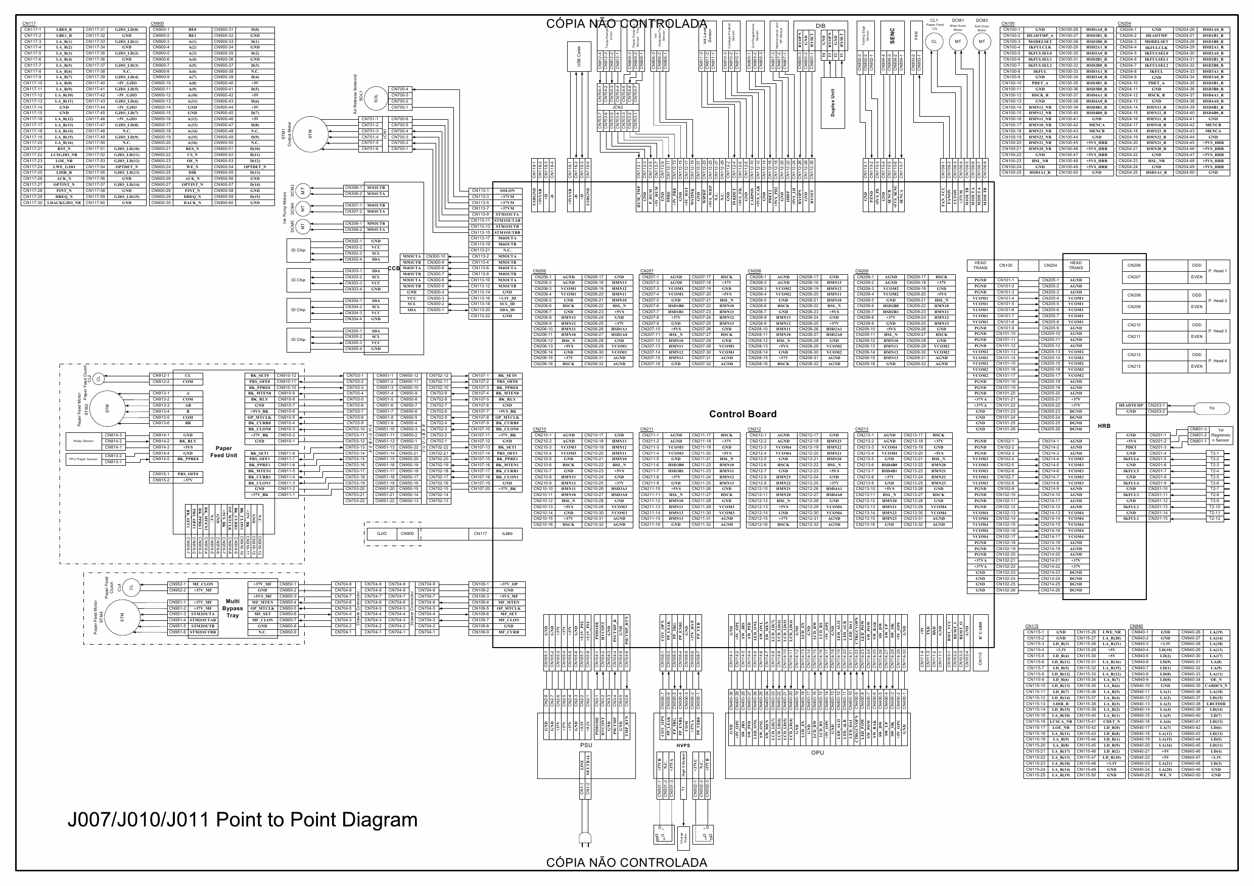 RICOH Aficio G-500 G700 GX3000 GX3050N J001 J003 J006 J007 J010 J011 Circuit Diagram-4